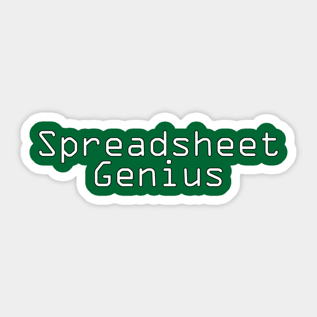 Spreadsheet Genius Sticker by spreadsheetnation